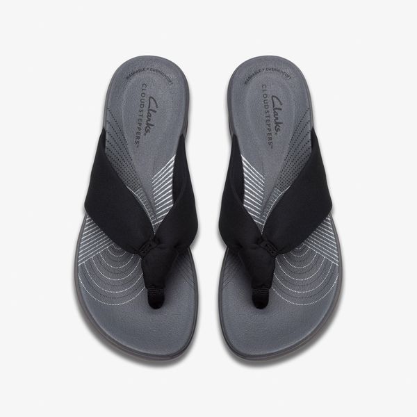 Women's Arla Glison Black FabricCloudsteppers™ Flip Flops - Image 6