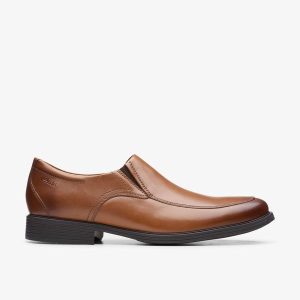 Men's Whiddon Step Dark Tan Leather Loafers