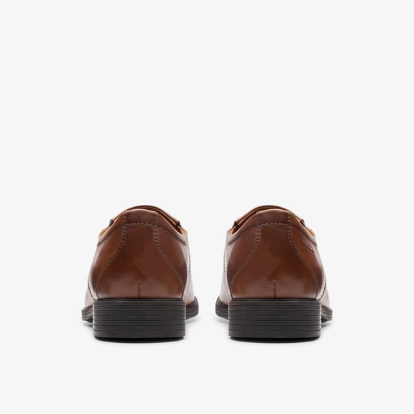 Men's Whiddon Step Dark Tan Leather Loafers - Image 5