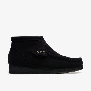 Men's Wallabee™ Boot Black Suede Boots