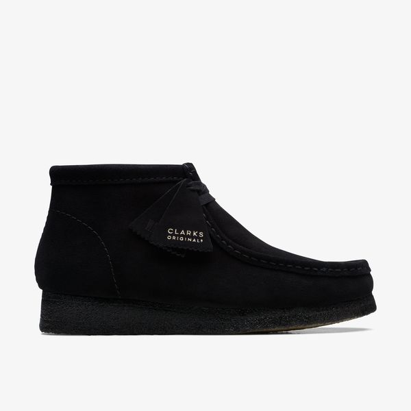 Men's Wallabee™ Boot Black Suede Boots