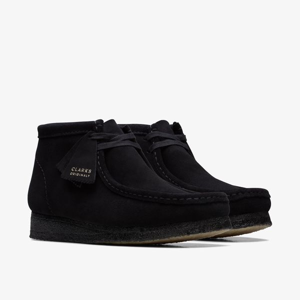 Men's Wallabee™ Boot Black Suede Boots - Image 4