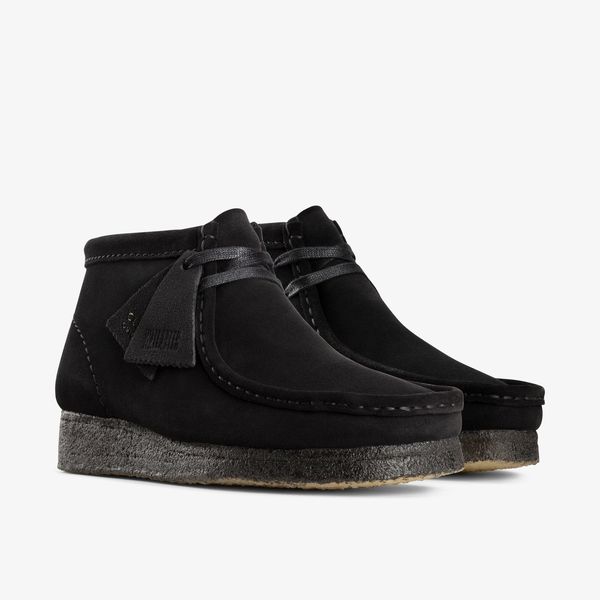 Women's Wallabee™ Boot Black Suede Boots - Image 4