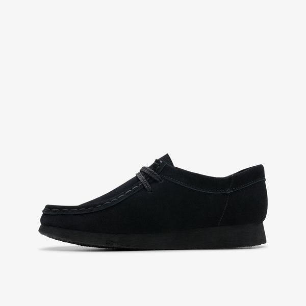 Kids Wallabee Older Black Suede Shoes - Image 2