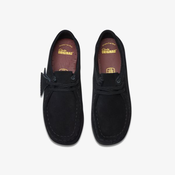 Kids Wallabee Older Black Suede Shoes - Image 6