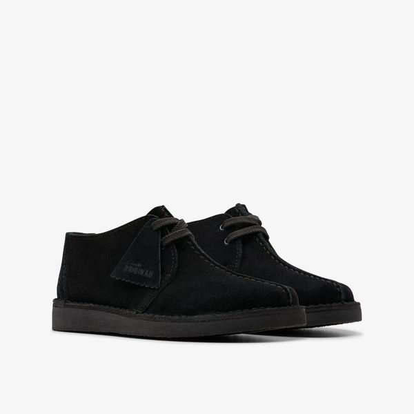 BOYS Desert Trek Older Black Suede Ankle Boots - Image 4