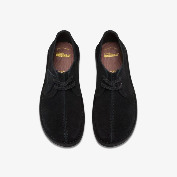 BOYS Desert Trek Older Black Suede Ankle Boots - Image 6