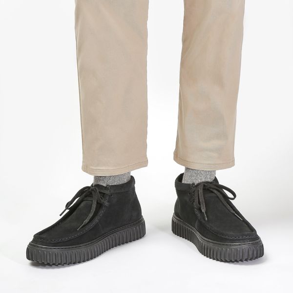 Torhill Hi Black Suede Ankle Boots - Image 7