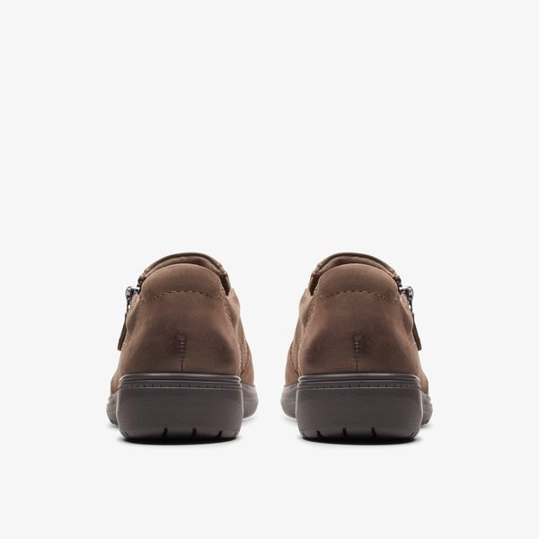 Womens Carleigh Ray Taupe Nubuck Slip Ons - Image 5