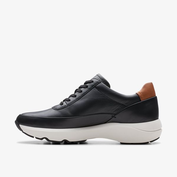 Women's Tivoli Zip Black Leather Sneakers - Image 2