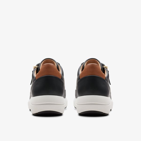 Women's Tivoli Zip Black Leather Sneakers - Image 5
