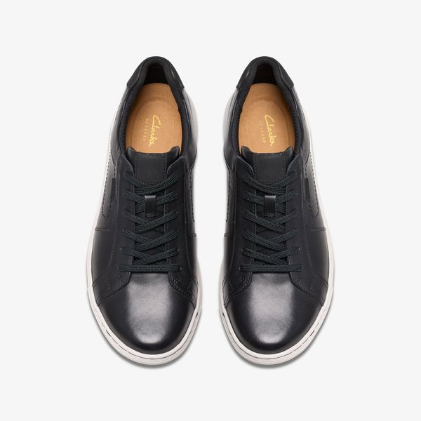 Men's Mapstone Lace Black Leather Sneakers - Image 6