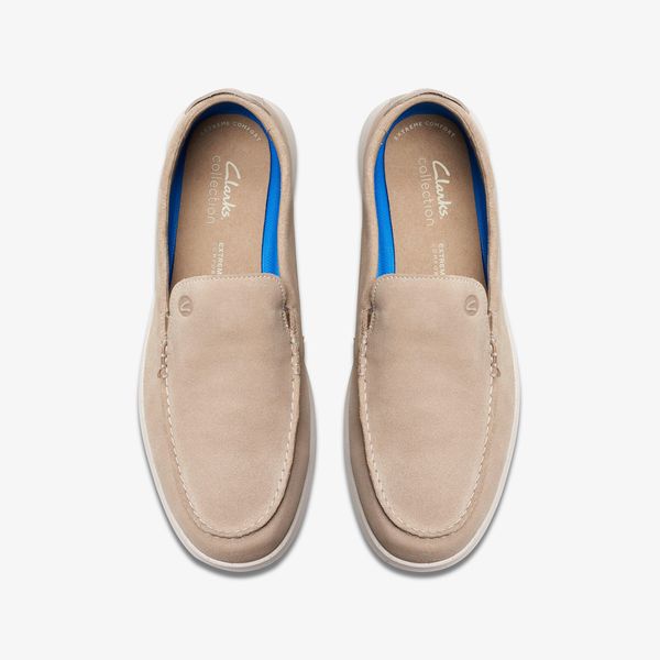 Mens Flexway Step Sand Suede Loafer Slip On Shoes - Image 7