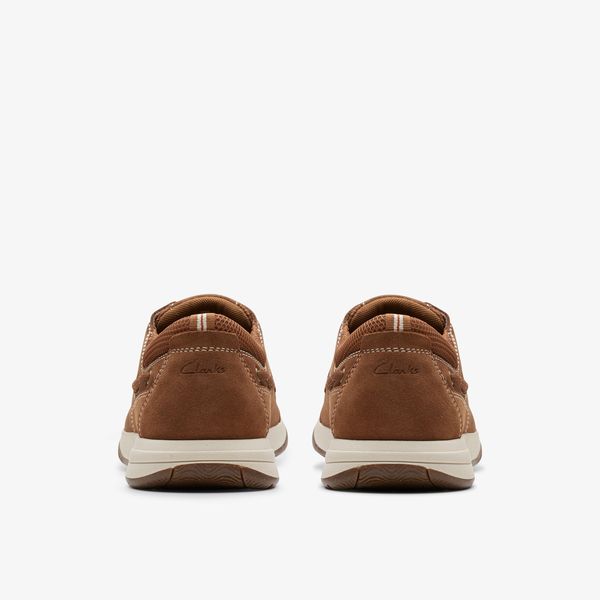 Mens Sailview Lace Light Tan Nubuck Boat Shoes - Image 6