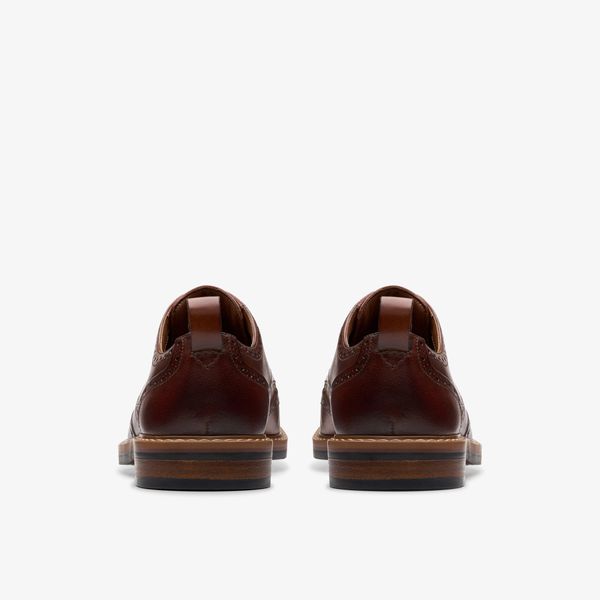 Mens Aldwin Limit Mid Tan Leather Oxford Shoes - Image 5