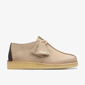 Mens Desert Trek Sand Suede Shoes