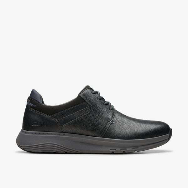 Men's Motion Trek PT Black Leather Sneaker