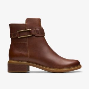 Women's Maye Bella Tan Leather Ankle Boots