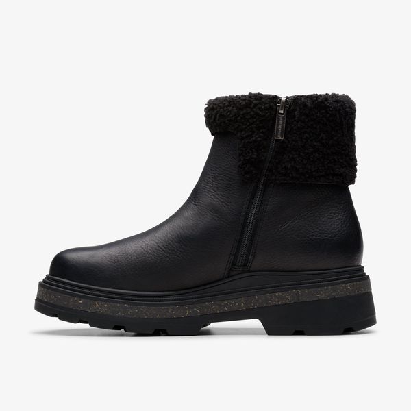 Womens Hencroft Madi WP Black Warmlined Leather Ankle Boots - Image 2