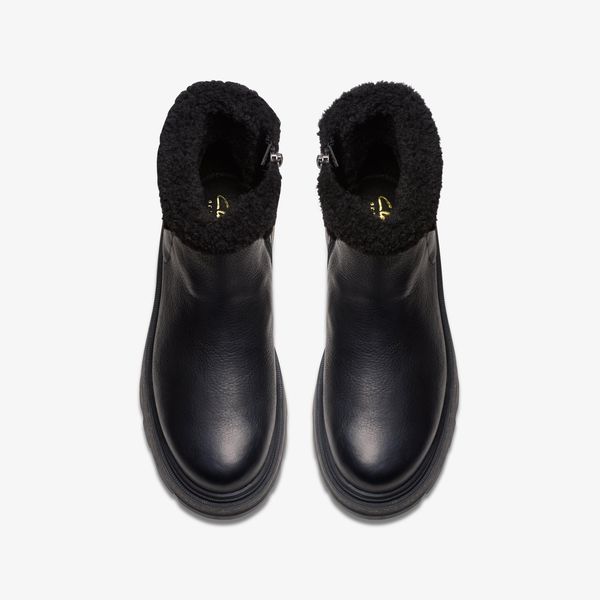 Womens Hencroft Madi WP Black Warmlined Leather Ankle Boots - Image 6