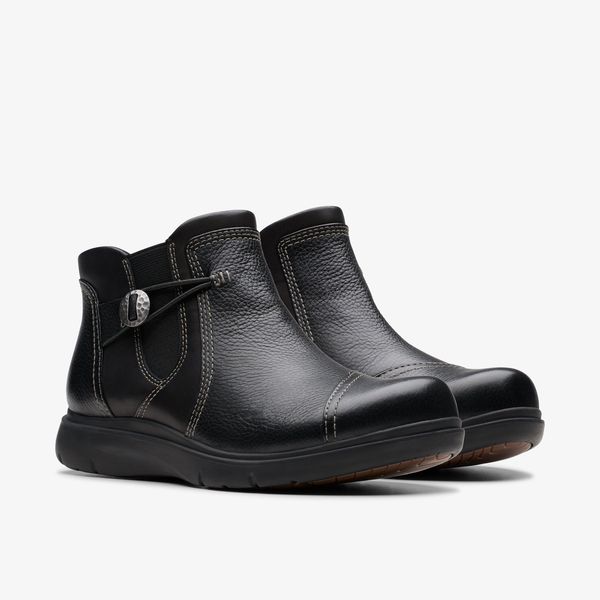 Womens Certina Joy Black Leather Ankle Boots - Image 4