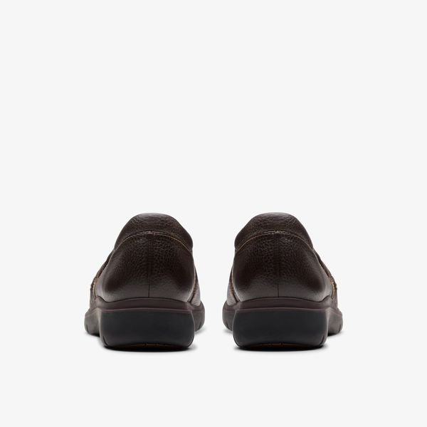 Womens Certina Ease Dark Brown Leather Slip Ons - Image 5