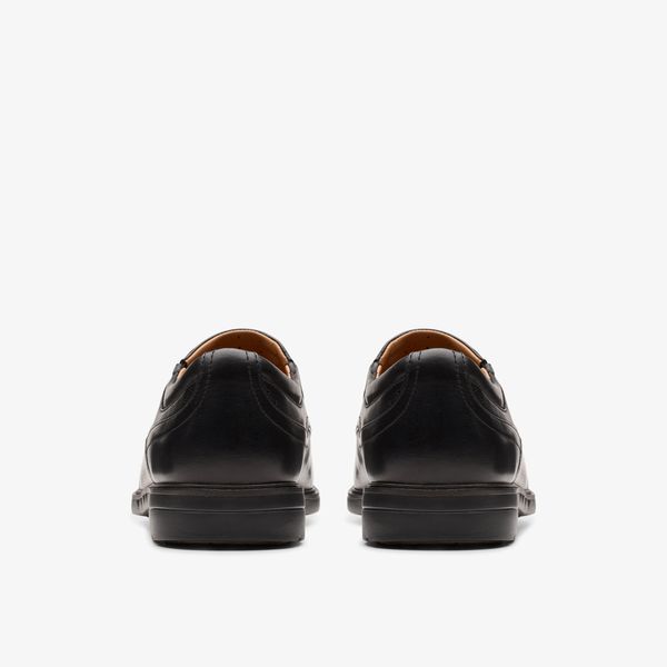 Mens Un Kendric Go Black Leather Loafer Shoes| Clarks - Image 5