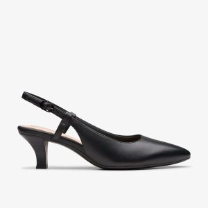 Women's Kepley Lane Black Leather Heels