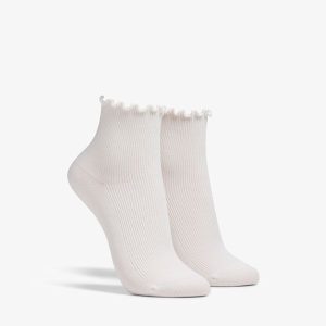 Womens Rosewelt Crew Ivory Socks