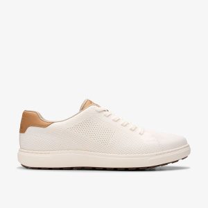 Men's Mapstone Lace White Knit Sneakers