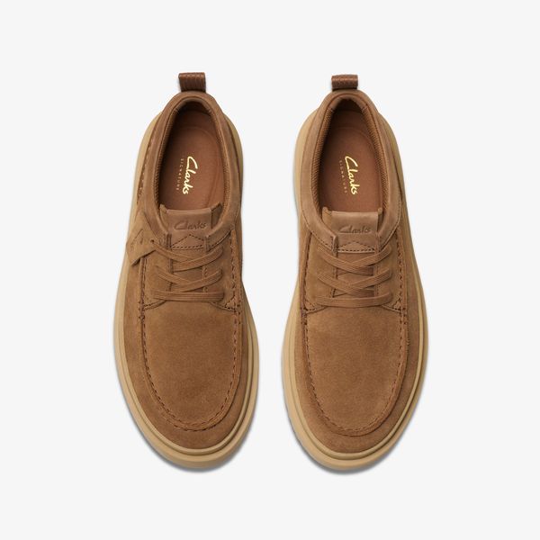 Mens Polden Moc Cola Suede Shoes - Image 6