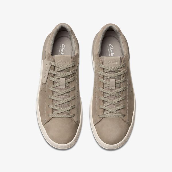 Mens Courtlite2 Run Grey Nubuck Sneakers| Clarks - Image 6