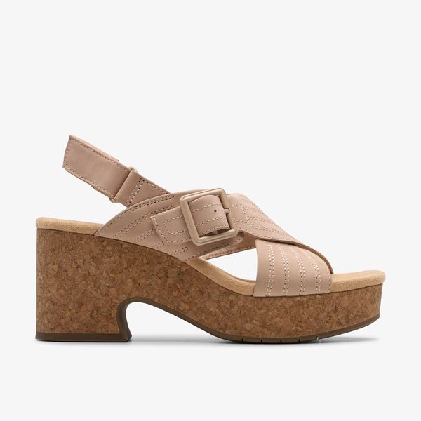 Womens Nerisa West Sand Nubuck Wedges