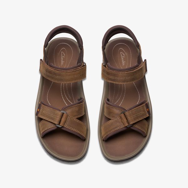 Mens Wesley Shore Beeswax Leather Sandals - Image 6