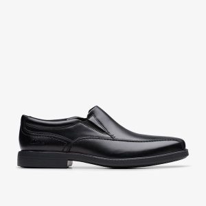 Mens Dresslite Step Black Leather Loafer