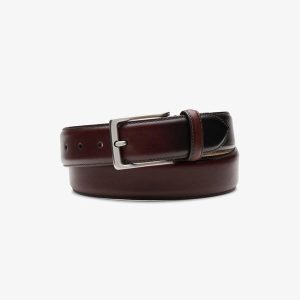 Mens Dress Belt Burnished