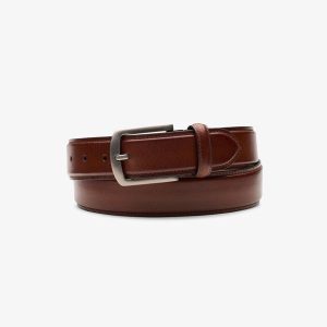 Mens Dress Belt Burnished