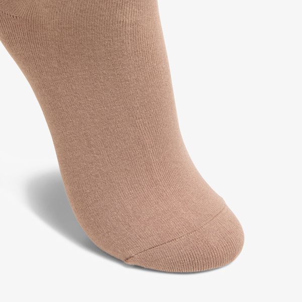 Womens Solid Dress Crew Khaki Socks - Image 3