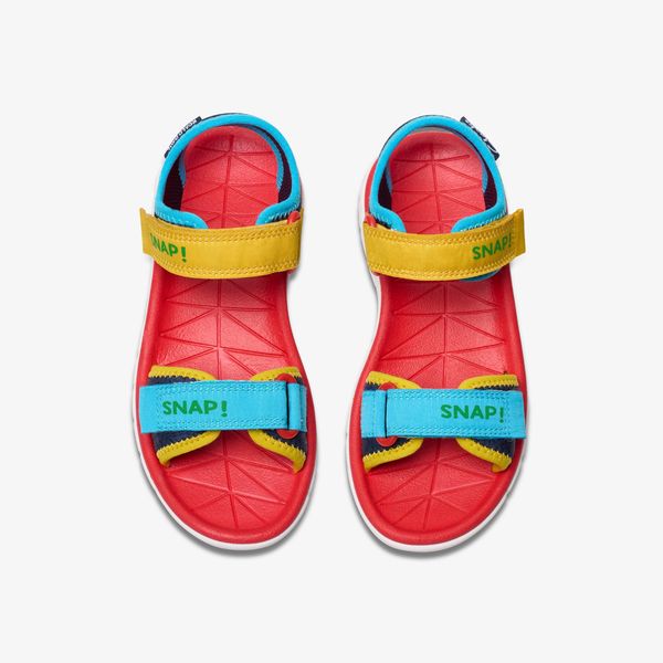 Kids Surfing Ace Navy Print Flat Sandals - Image 6