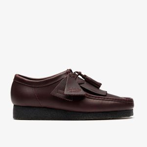 Mens Purple Grape Leather Wallabees