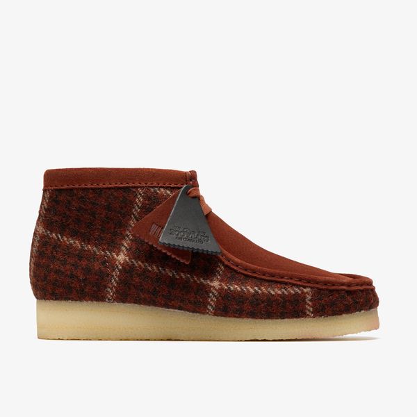Mens Wallabee Boot Rust Tweed