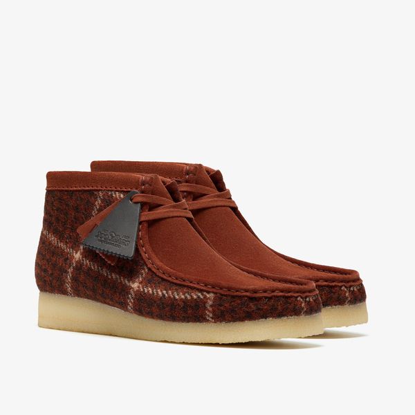 Mens Wallabee Boot Rust Tweed - Image 4