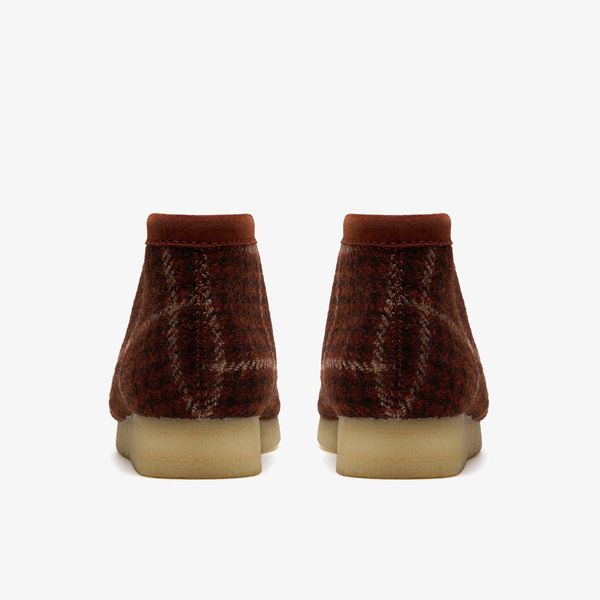 Mens Wallabee Boot Rust Tweed - Image 5