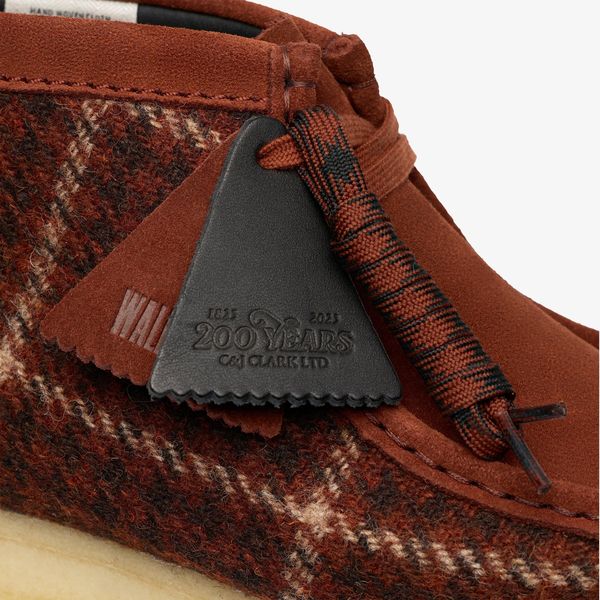 Mens Wallabee Boot Rust Tweed - Image 7