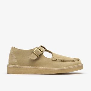 Mens Nomad T Bar Maple Suede Shoes