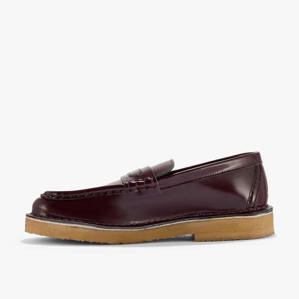 Womens Nomad Loafer. Wine Patent Shoes - Image 2