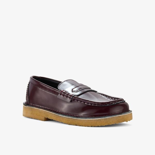 Womens Nomad Loafer. Wine Patent Shoes - Image 4