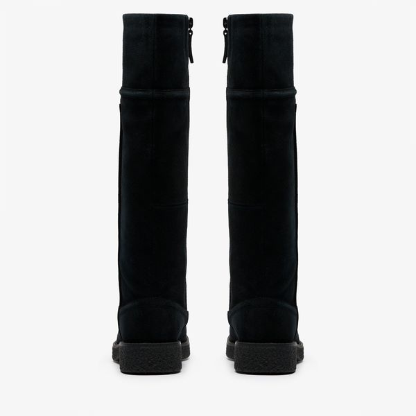 Womens Nella Hi Black Suede Knee High Boots - Image 5