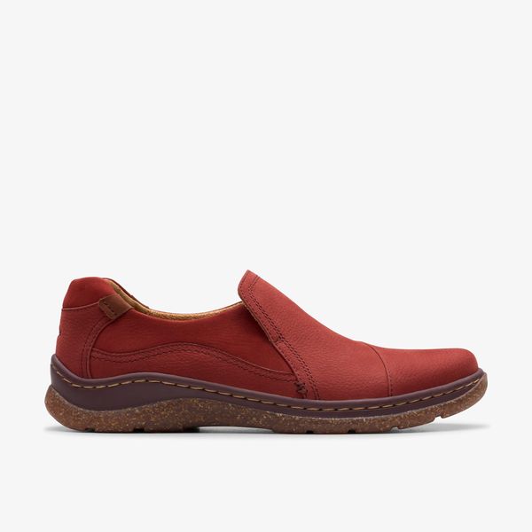 Womens Orlene Slip Chestnut Nubuck Slip-Ons