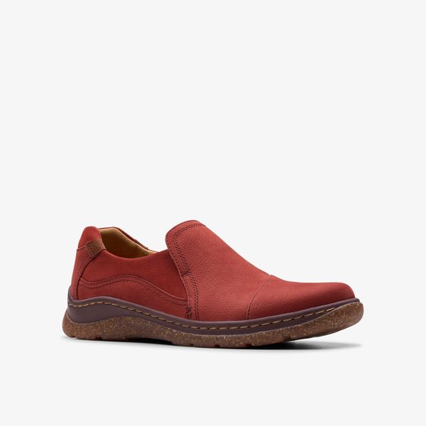 Womens Orlene Slip Chestnut Nubuck Slip-Ons - Image 4